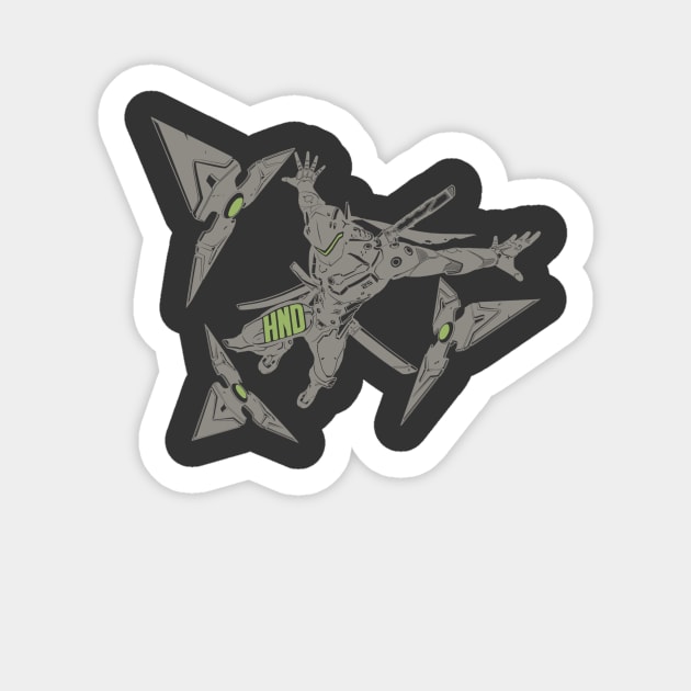 HND Genji One Sticker by hndgaming